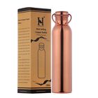 Botella De Agua Healthgoods En Cobre Puro De 1000 Ml Con Asa