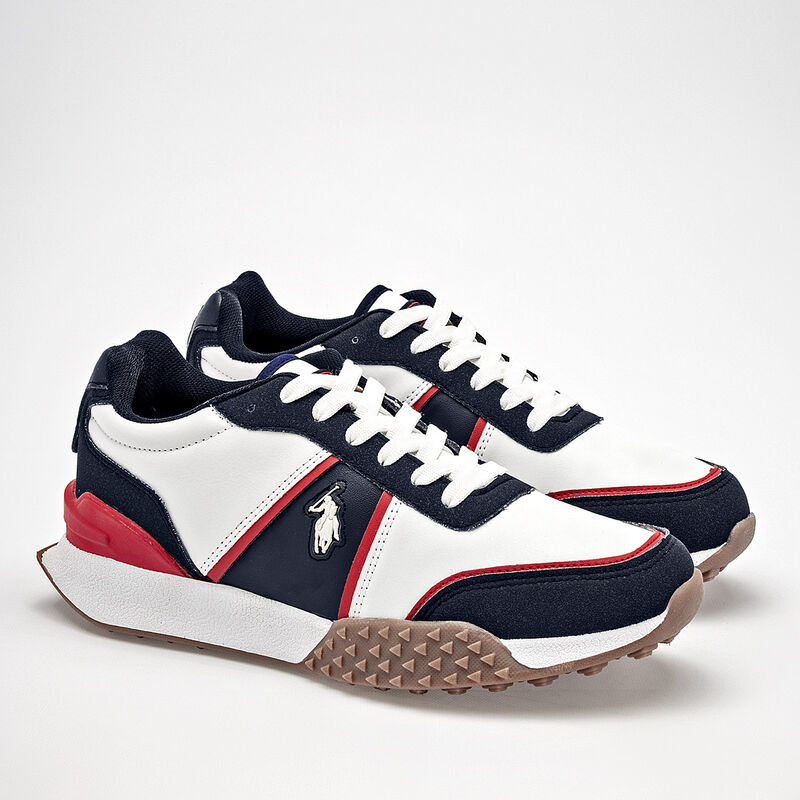 Polo exchange tenis para hombre blanco marino c... image number null