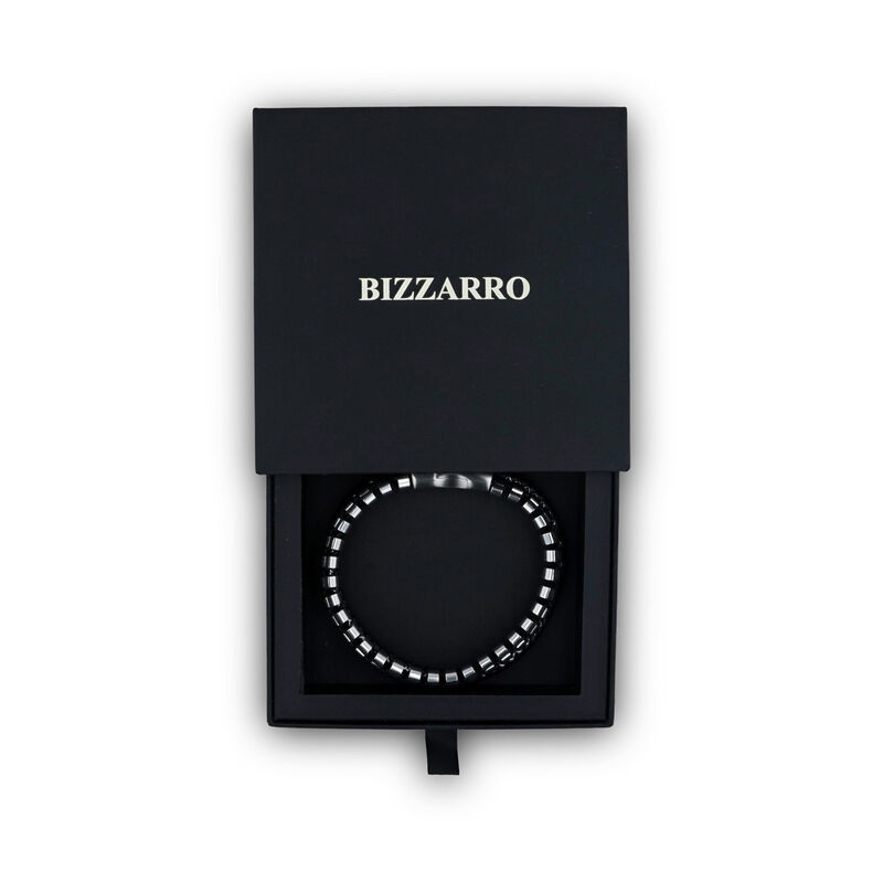 Pulsera De Acero Y Piel En Color Negro Para Cab... image number null