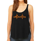 Tank Top Holgado Word Art Para Mujer - Puente de San Francisco- Negro