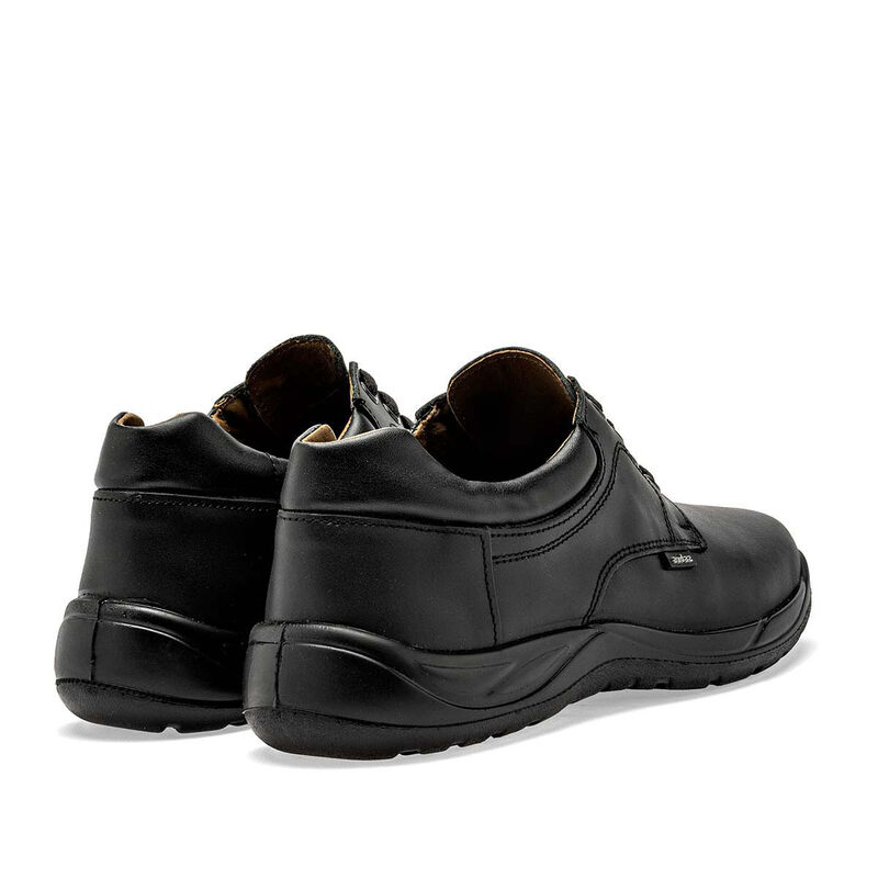 Audaz Zapato Escolar En Piel Para Ni&ntilde;o Negro Co... image number null