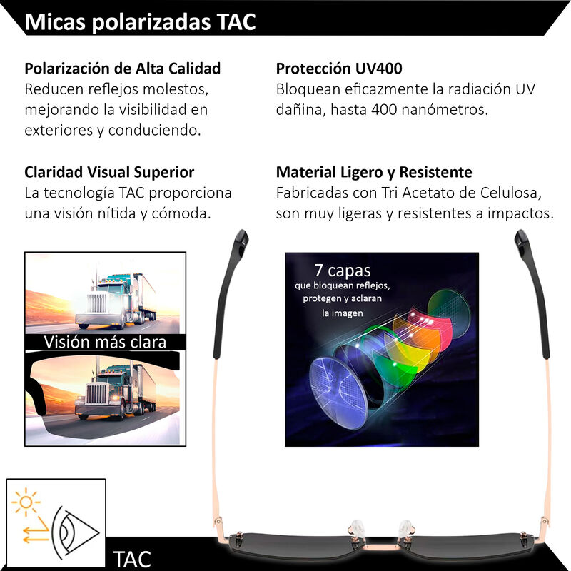 Xolek Lentes De Sol 170 Sin Marco Tac Polarizad... image number null