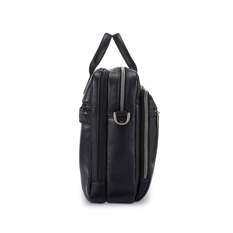 Malet&iacute;n Samsonite Classic Leather Toploader Neg... image number null