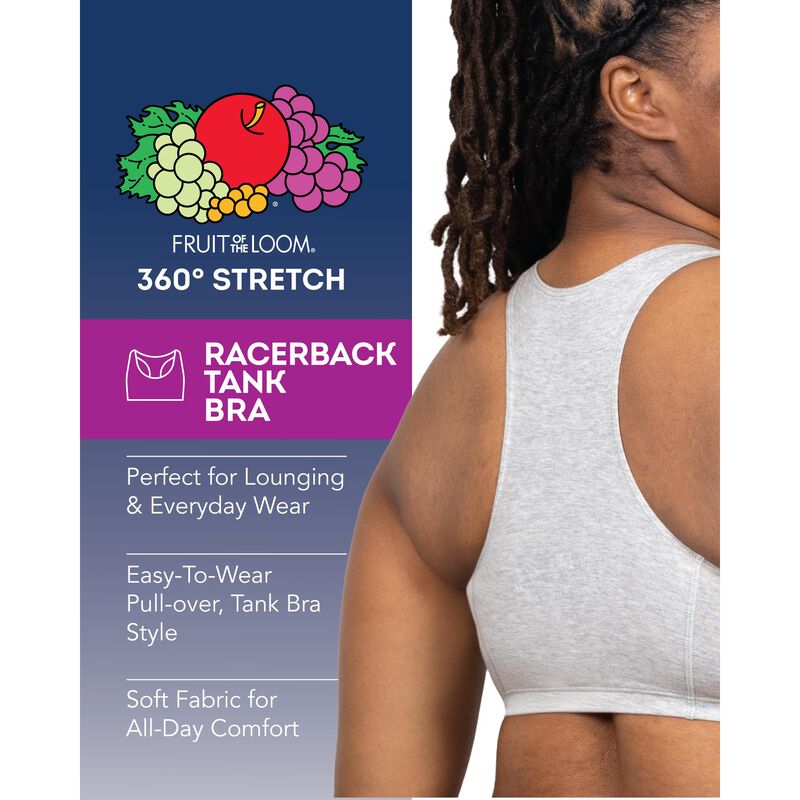 Sost&eacute;n Fruit Of The Loom Pack De 9 Racerback Si... image number null
