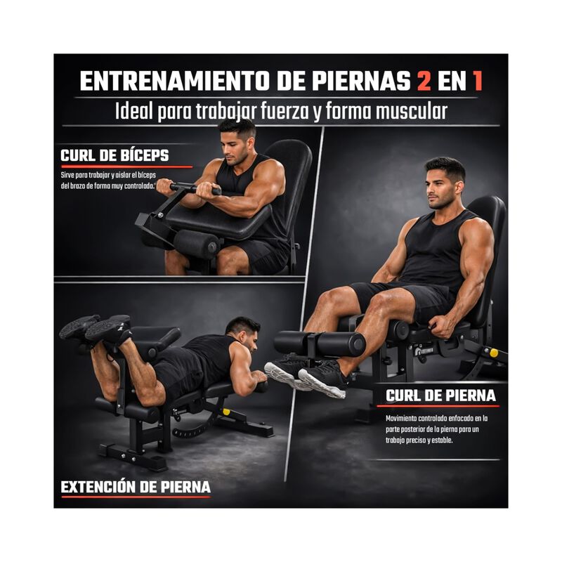 Banco Multiposiciones 500 Kg Ejercicio Gym Pred... image number null