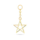 Charm En Forma De Estrella De Oro Amarillo 14K (1 Pieza)