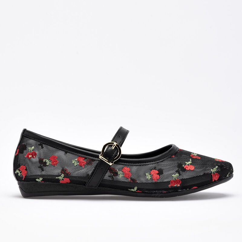 Moramora balerina para mujer negro rojo cod 140... image number null