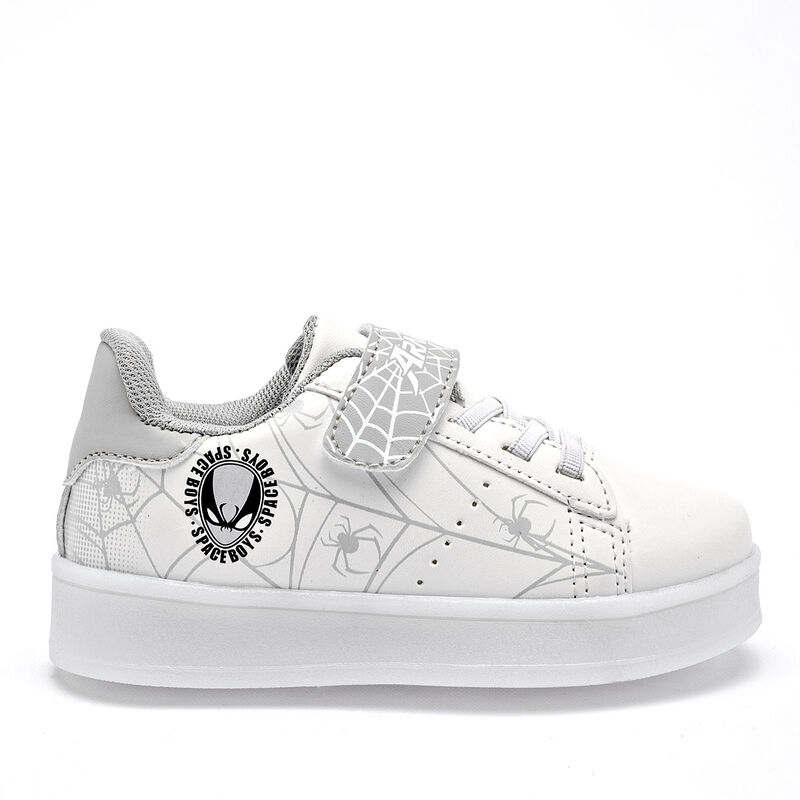 Space Boys Tenis urbano para ni&ntilde;o. Blanco gris,... image number null