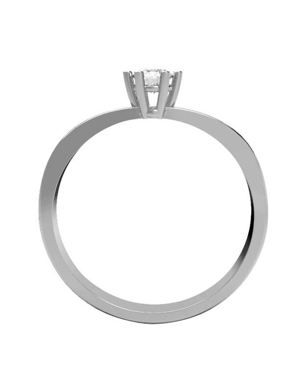 Anillo de Compromiso de 14K con Diamante de Lab... image number null