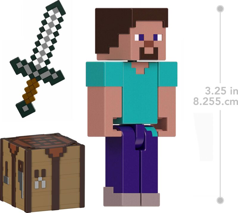 Figura De Acci&oacute;n Mattel Minecraft Steve Con Acc... image number null