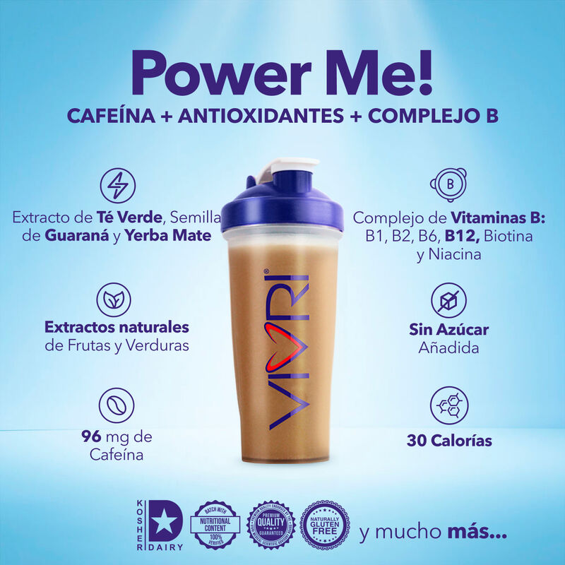 VIVRI PowerMe! Bebida con Cafe&iacute;na en Polvo de S... image number null