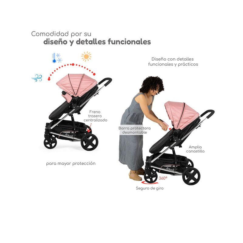 Travel System Eclipse 3en1 D'beb&eacute; Carriola Recl... image number null