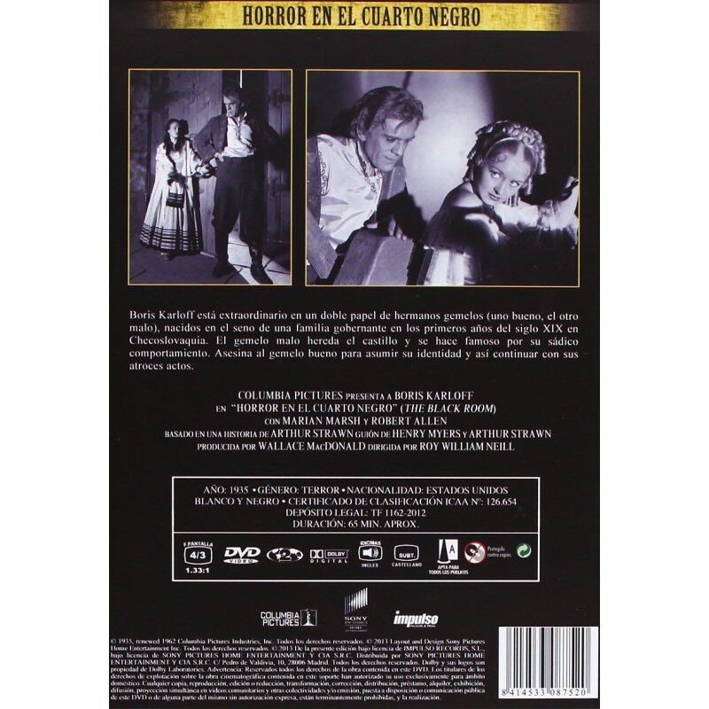 Horror En El Cuarto Negro [dvd] image number null