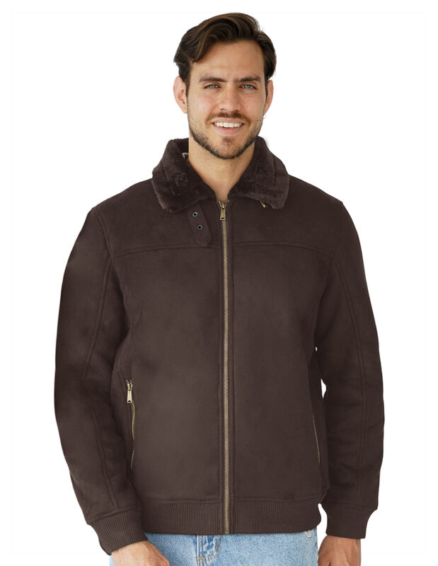 Chamarra Chaqueta Hombre Gamuza Afelpada Vintag... image number null