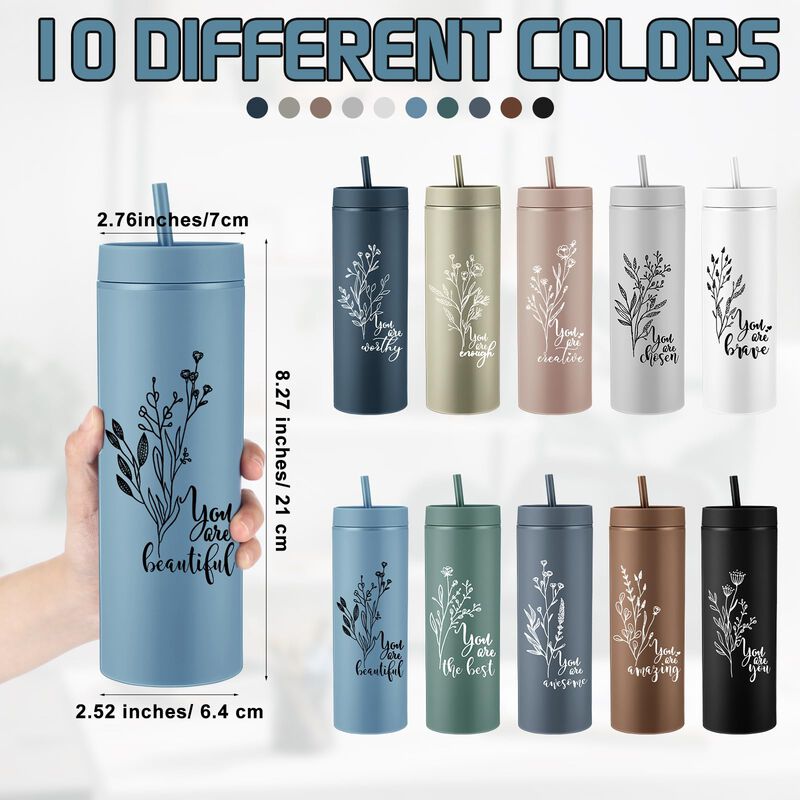 Vasos T&eacute;rmicos Delgados Tioncy 10 Unidades 460 ... image number null
