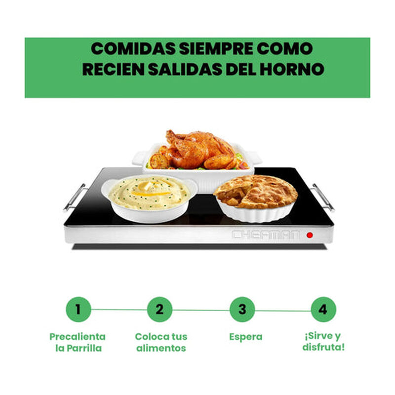 Bandeja de Calentamiento Chefman Tama&ntilde;o Familia... image number null