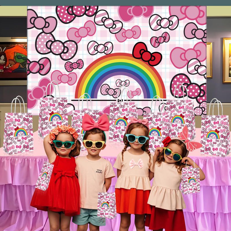 Bolsas De Regalo Cnmoaoags Hello Cat Birthday P... image number null