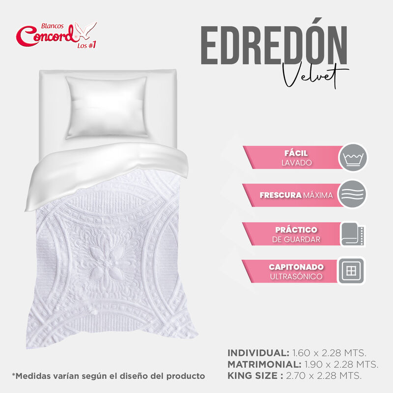EDRED&Oacute;N NEO VELVET BLANCO BIES BLANCO C/F IND image number null