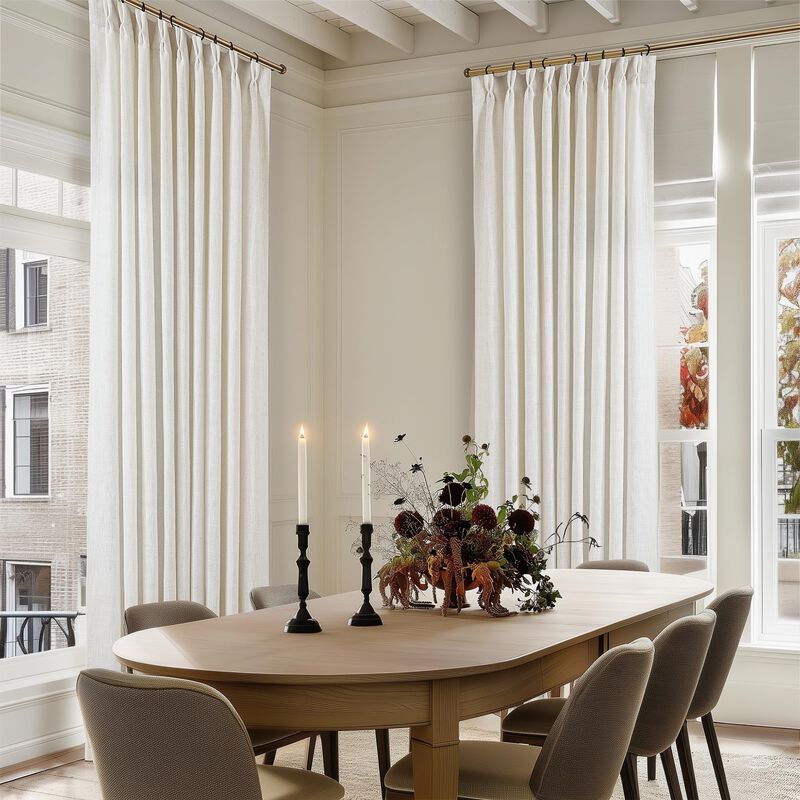 Cortinas Twodrapes 305 cm De Ancho, Pliegue Tip... image number null