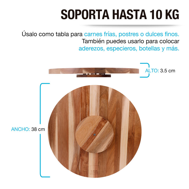 Botanero Giratorio de Madera Casa Litus image number null
