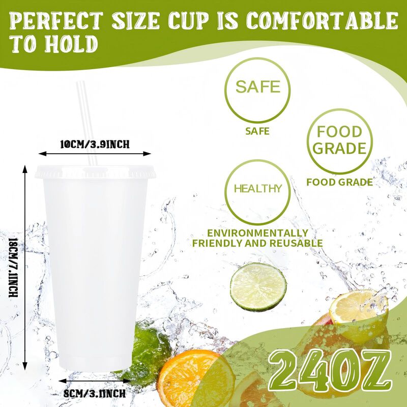 Vaso Reutilizable Bokon 710 ml Blanco, Pack De ... image number null