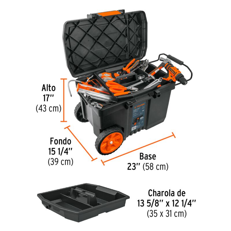 Caja Para Herramienta Truper 10902 23"x17" Con ... image number null