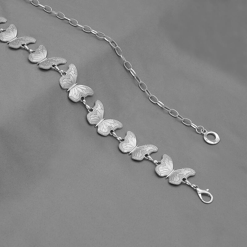 Cadena De Cintura Liutufy Ajustable Plateada Co... image number null