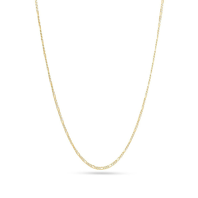 Cadena De Oro Amarillo Con Platinado 14K 3X1 (5... image number null