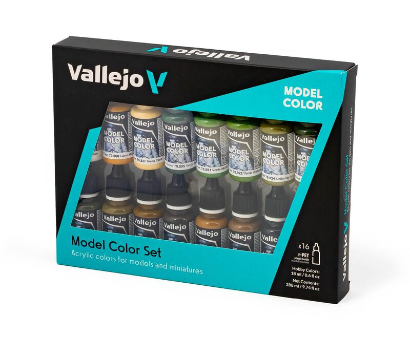 Set De Pintura Vallejo Model Color Wwii 16x18ml... image number null
