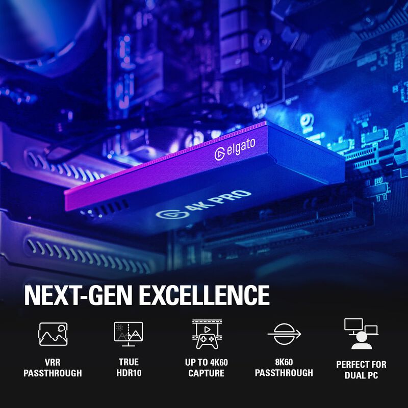 Tarjeta De Captura Elgato 4k Pro 8k60 Passthrou... image number null
