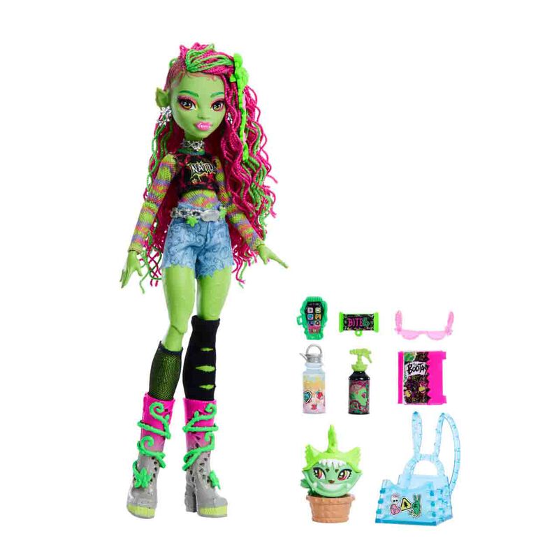 Mu&ntilde;eca Venus Mcflytrap De Monster High Con Masc... image number null