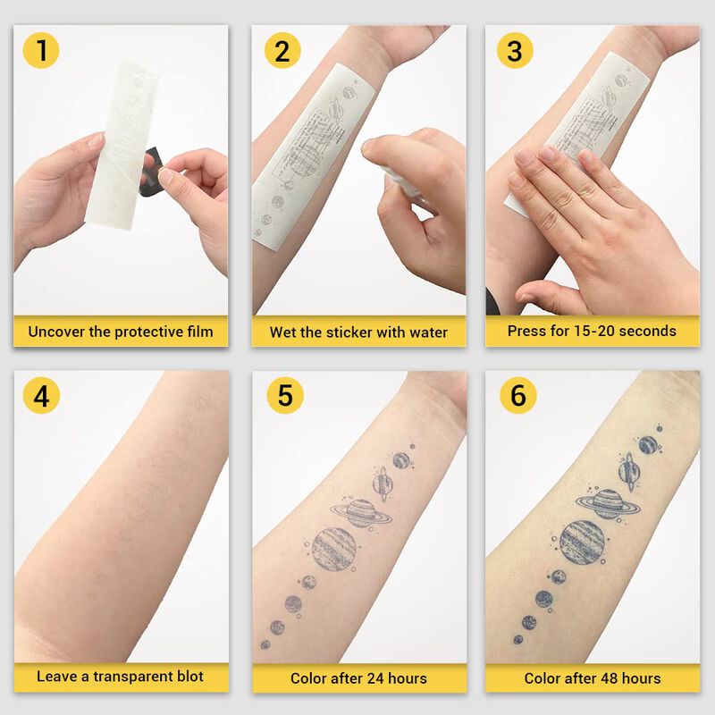 Tatuajes Temporales Inkartlink - 2 Hojas Con As... image number null