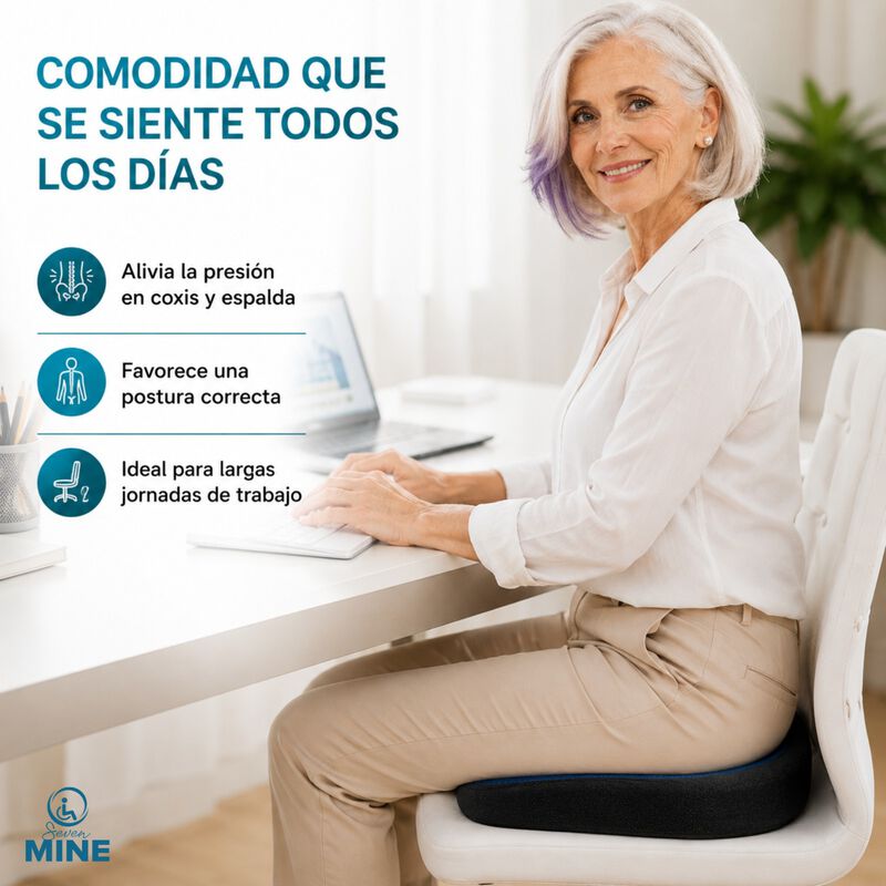 Coj&iacute;n Ortop&eacute;dico Gel Memory Foam Antideslizante... image number null