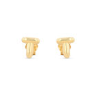 Aretes De Oro Amarillo De 10K (Letra T)