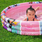 Alberca Inflable Redonda Disney Princesas Rosa 3 Anillos 1 Modelo 1.22X25cm - 48X10Pulg Capacidad 140Lt Caja 1