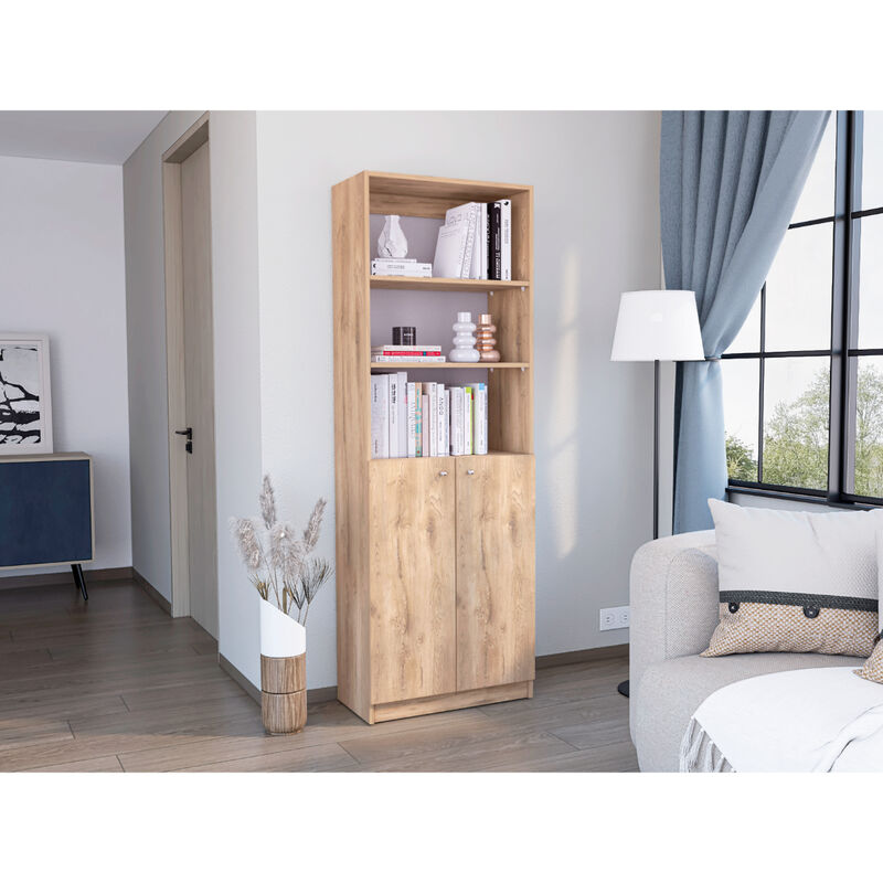 Librero Home, Macadamia y Blanco, con Cinco Ent... image number null