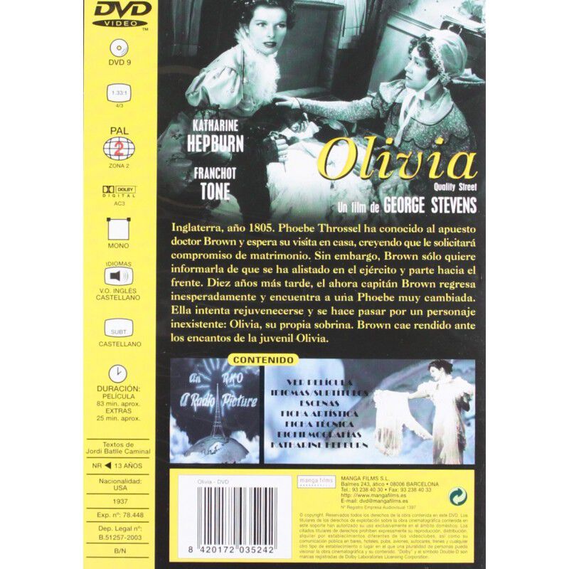 Olivia [dvd] image number null
