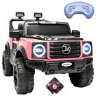 Camioneta Montable Electrica para Niños Función Mecedora Luz Sonido Bluetooth 12v - Rosa