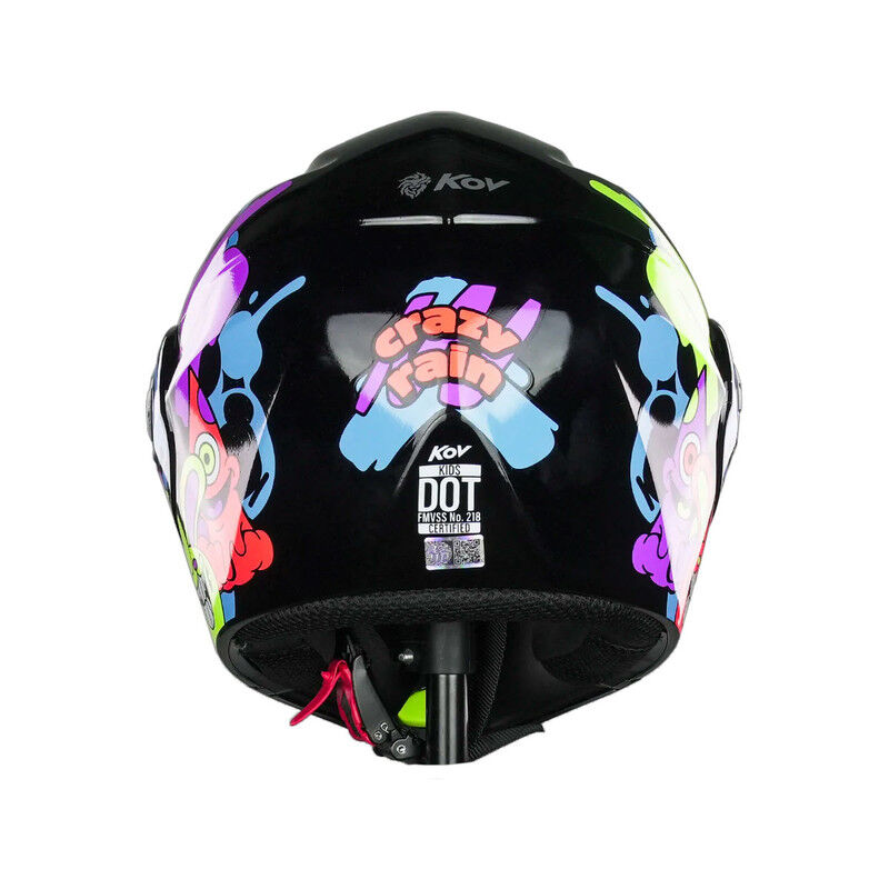 Casco Kov Kids Crazy Rain Negro/naranja Unitall... image number null