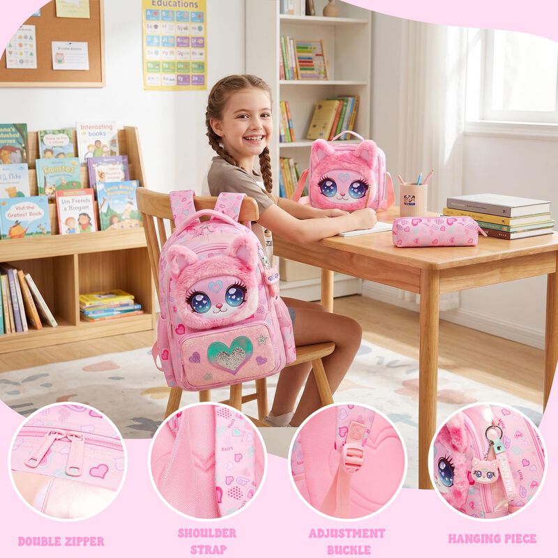 Mochila Meetbelify Rosa De 42 cm Para Ni&ntilde;as &ndash; M... image number null