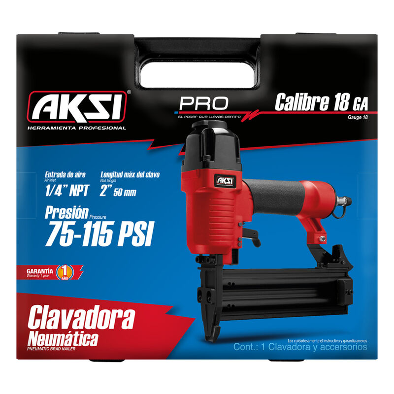 Clavadora Neum&aacute;tica Aksi Calibre 18 Profesional image number null