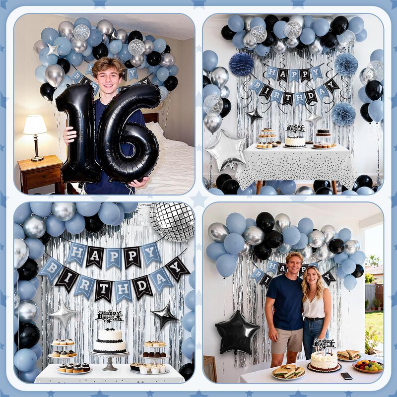 Rbyoo Decoraciones Para Fiesta De 17.&ordm; Cumplea&ntilde;... image number null
