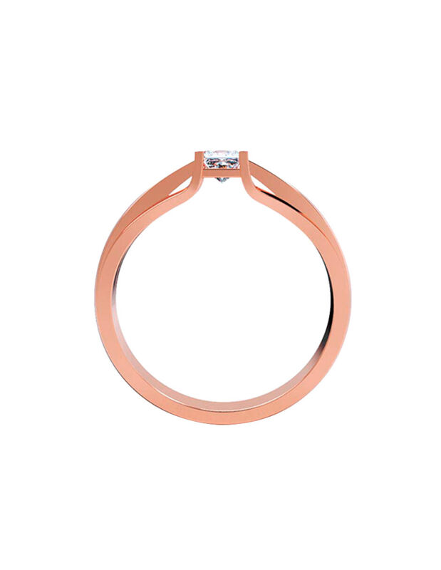 Anillo de Compromiso en Oro de 10K con Circonia... image number null