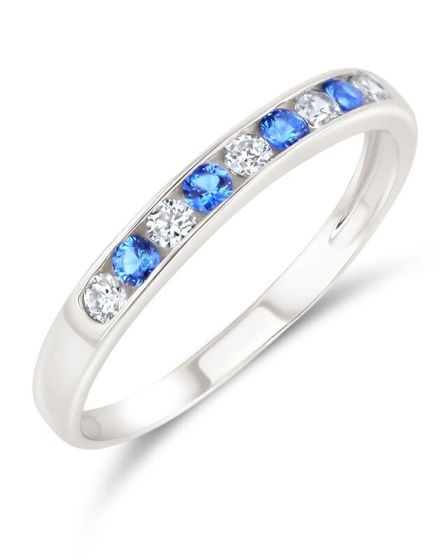 Churumbela De Oro Blanco 14k Con Zirconias Blan... image number null
