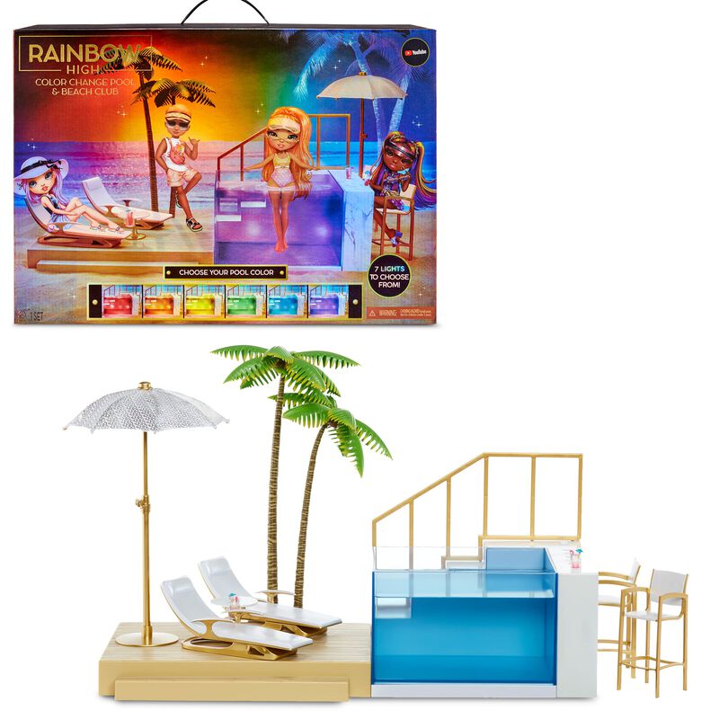 Playset Rainbow High Color Change Pool & Beach ... image number null