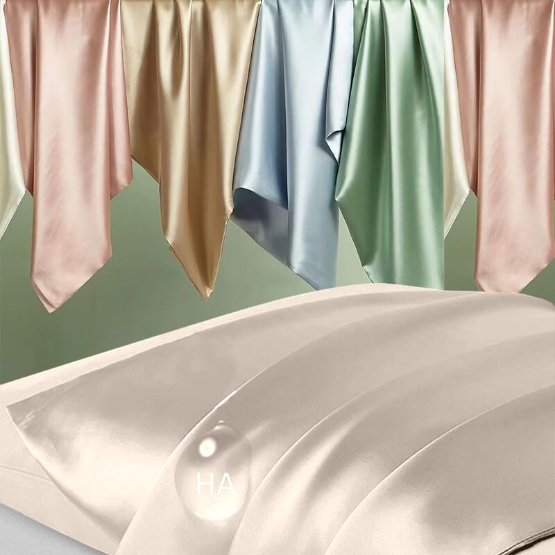 Funda De Almohada De Seda Dkbslik Est&aacute;ndar Beig... image number null