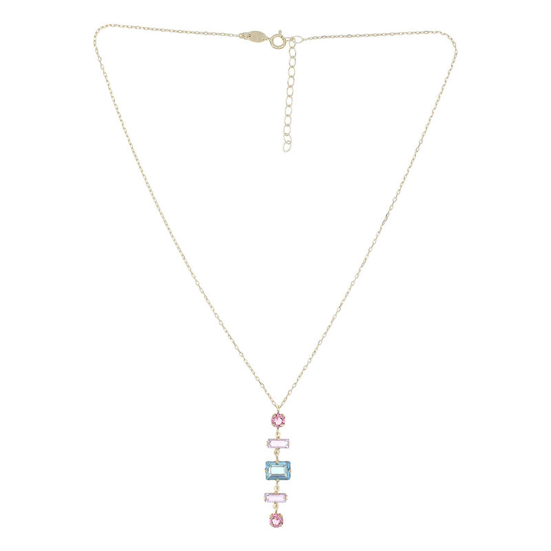 Gargantilla De Plata 925 Con Zirconias De Color... image number null