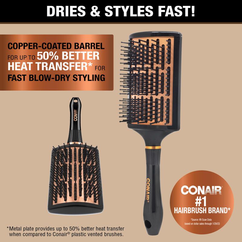 Cepillo De Pelo Conair Quick Blow-dry Copper Co... image number null