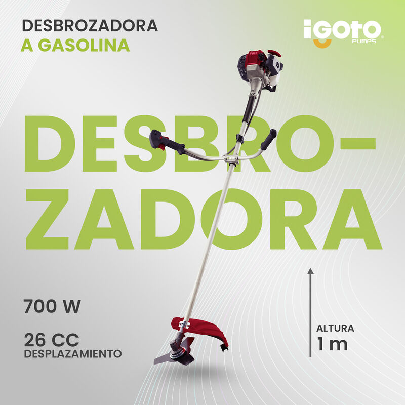DESBROZADORA A GASOLINA IGOTO 26CC 700W  1 HP image number null