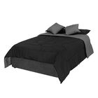 Edred&oacute;n Matrimonial Dicasa Doble Vista Couzy Negro/gris